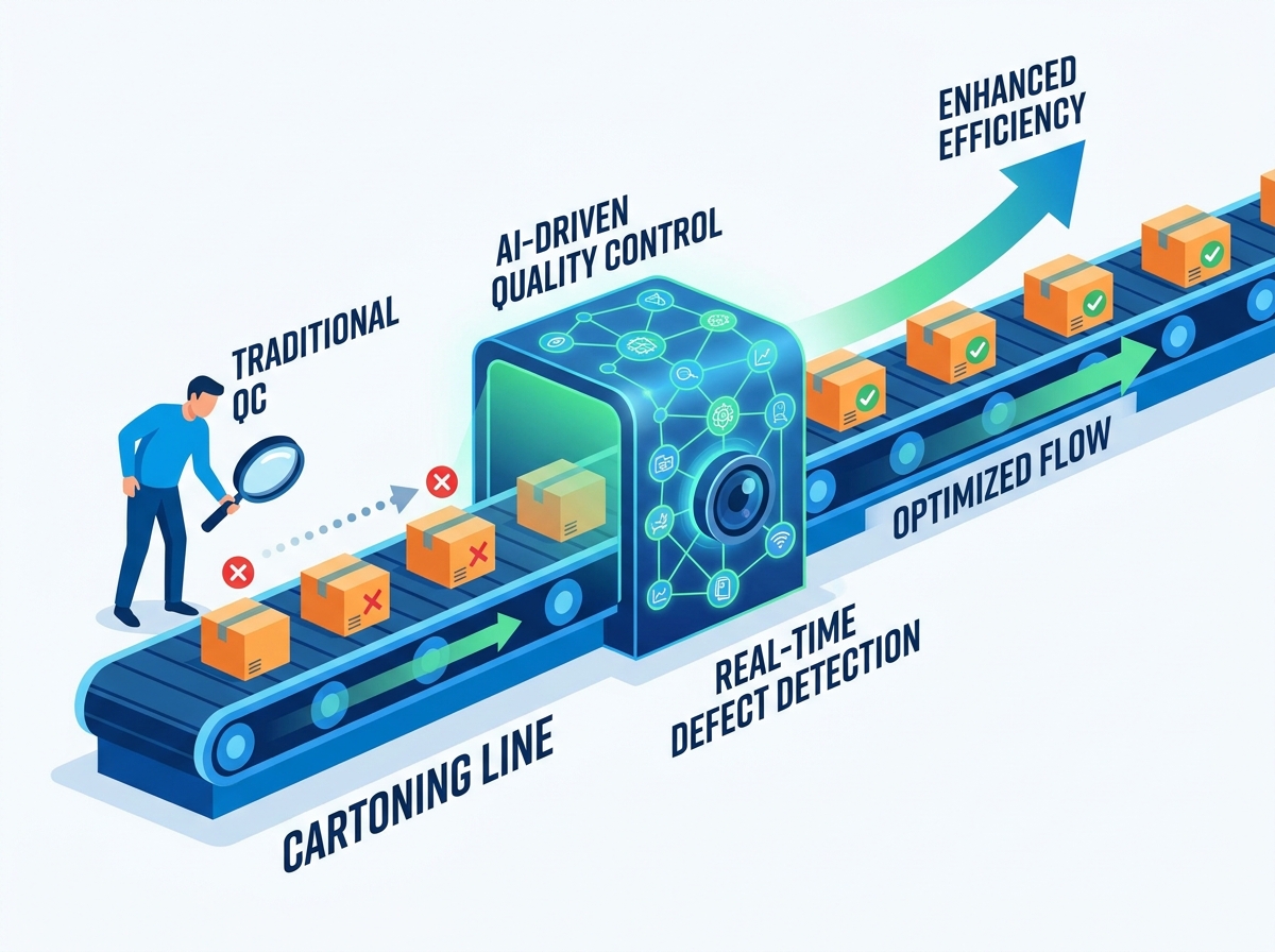 AI-driven quality control on a cartoning line